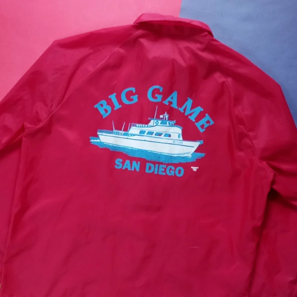 Vintage 1990 KING LOUIE BIG GAME Boat San Diego Button-Up Jacket Unisex - Picture 1 of 12